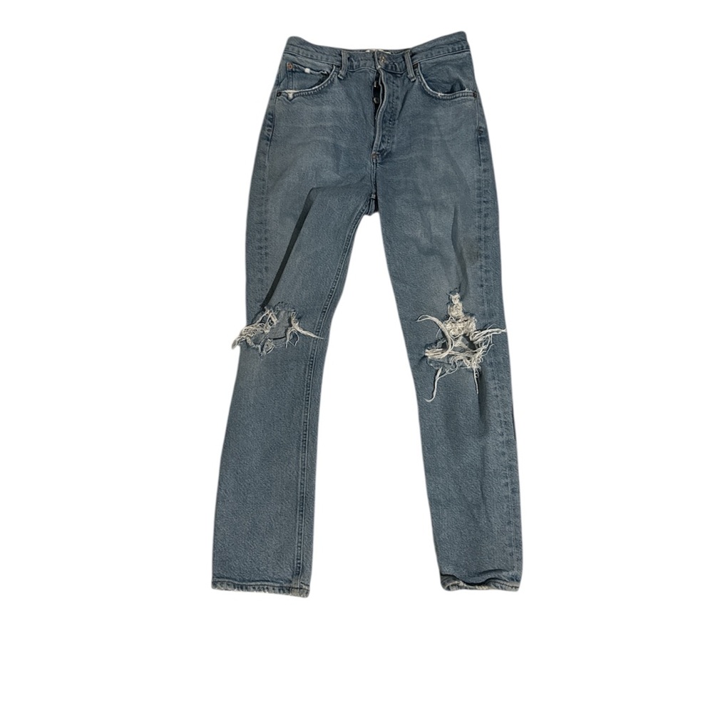 Stylish Distressed Blue Boyfriend Jeans